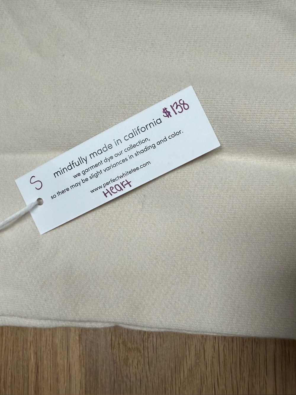 Perfectwhitetee sz small hooded sweatshirt - Picture 2 of 4